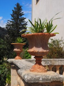 vase, plant pot, decoration old, antique, balcony, large terracotta plant pots